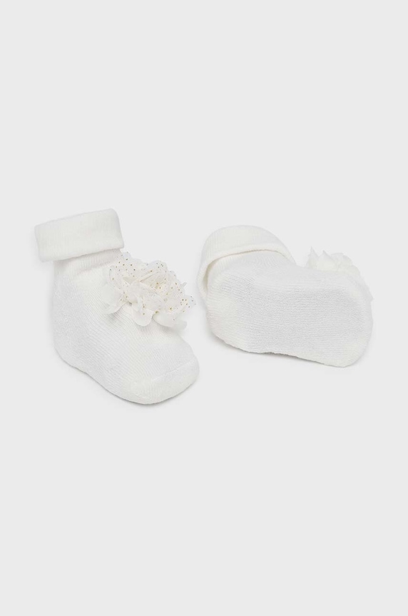 Κάλτσες μωρού Mayoral Newborn ψηλές κάλτσες μπεζ 9763.2L.Newborn.9BYH