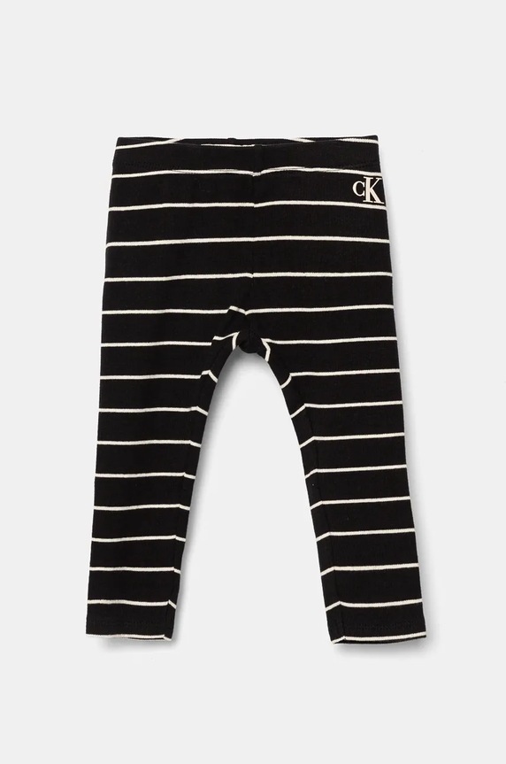 Бебешки клин Calvin Klein Jeans еластичен черен IN0IN00221.9BYH