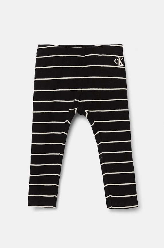 Бебешки клин Calvin Klein Jeans еластичен черен IN0IN00221.9BYH