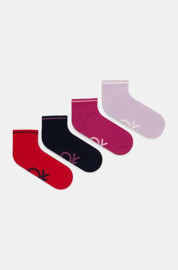 Ponožky United Colors of Benetton 4-pack krátké ponožky vícebarevná 6AO30703G.G.G.Seasonal
