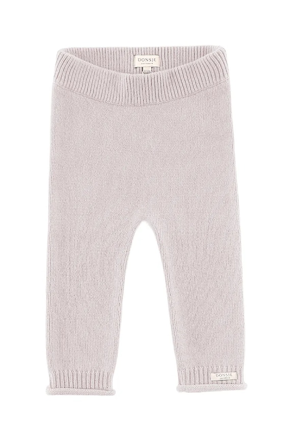 Donsje legginsy wełniane niemowlęce Trig Merino Wool Trousers dzianina różowy 3034800.G