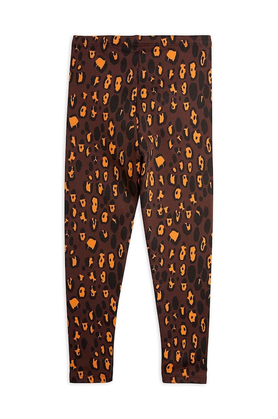 CHLAPEC Dětské legíny Mini Rodini Leopard 2473011016 hnědá