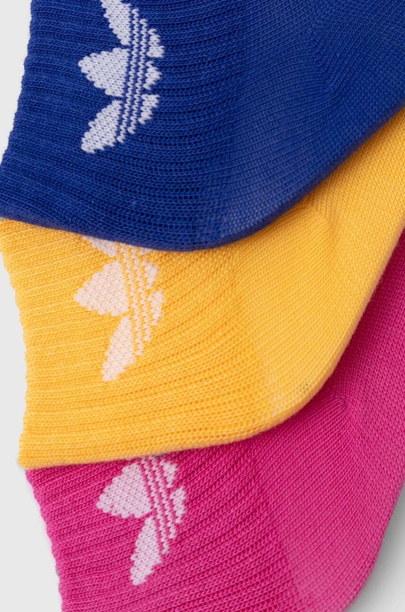 adidas Originals skarpetki dziecięce KIDS ANKLE SOCK 3-pack IY6696 żółty AW24