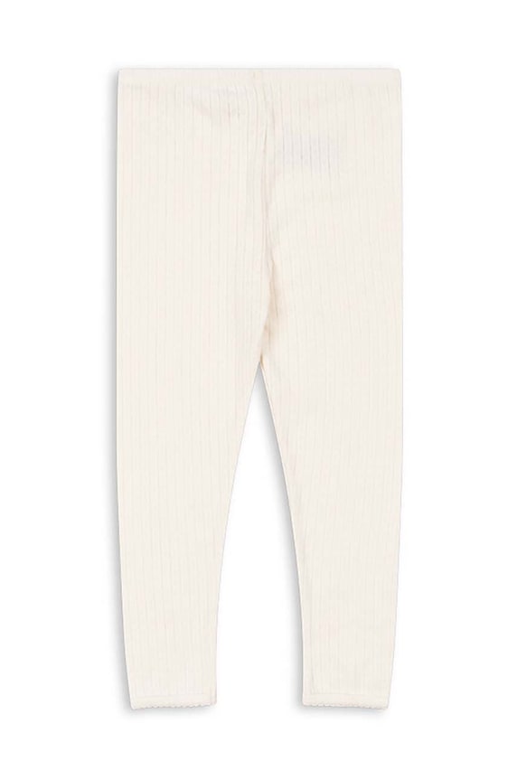 Детски памучен клин Konges Sløjd MINNIE PANTS GOTS KS101612 бял AW24