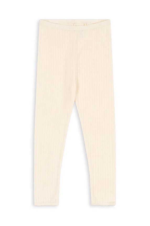 Дитячі бавовняні легінси Konges Sløjd MINNIE PANTS GOTS бавовна бежевий KS102058