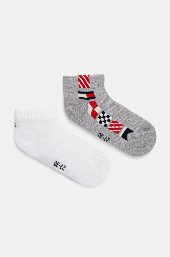 Dětské ponožky Tommy Hilfiger 2-pack dlouhé ponožky šedá 701229874.9BYH