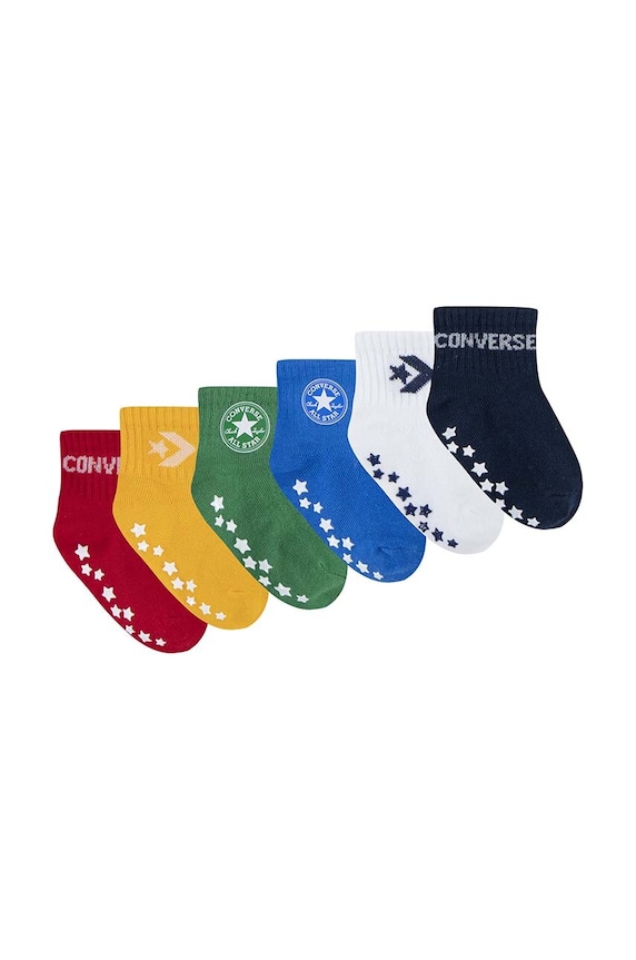 Converse skarpetki dziecięce 6-pack NC0305 czerwony AW24