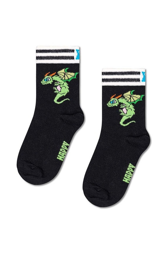 Dječaci Dječje čarape Happy Socks Kids 2-Pack Dragon Socks 2-pack P001476 zelena
