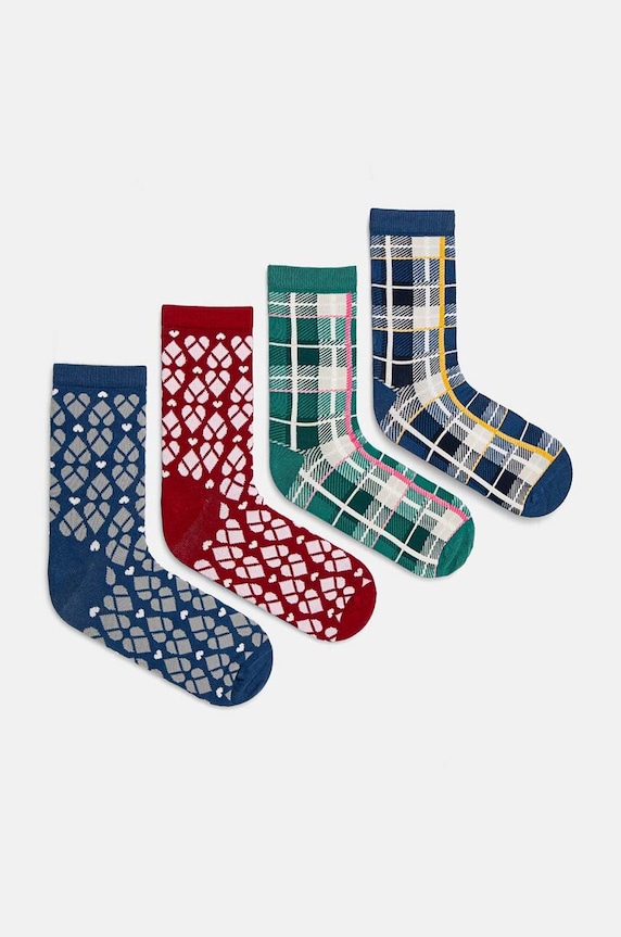Dětské ponožky United Colors of Benetton 4-pack dlouhé ponožky modrá 6AO30703P.G.Seasonal