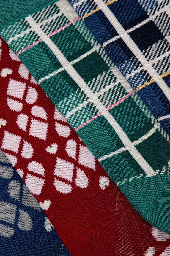 Dětské ponožky United Colors of Benetton 4-pack 6AO30703P.G.Seasonal modrá AW24