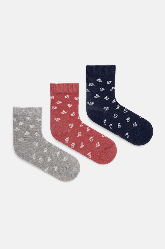 Čarapice za bebe United Colors of Benetton 3-pack Planet friendly šarena 6AO3F21AU.W.Seaso.9BYH