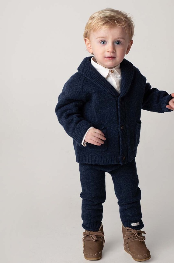 Kojenecké vlněné legíny Donsje Trig Merino Wool Trousers pletenina námořnická modř 3034800.