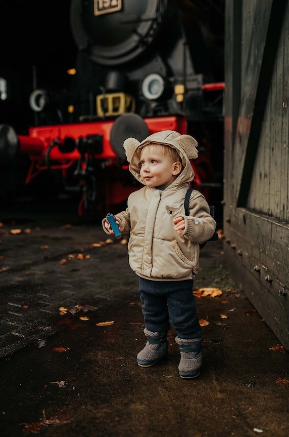 Kojenecké vlněné legíny Donsje Trig Merino Wool Trousers námořnická modř 3034800.