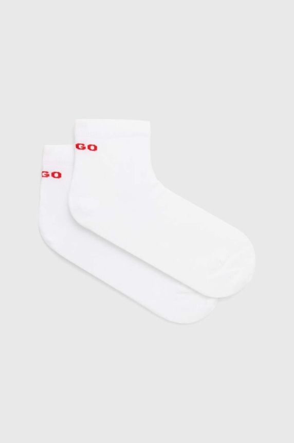 HUGO skarpetki 2-pack 2P SH LOGO CC skarpetki długie biały 50516396