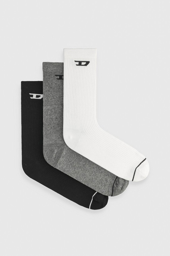 Ponožky Diesel SKM-D-CREW-LIGHT-SOCKS 3-pak dlhé ponožky viacfarebná A15405.0LKBI