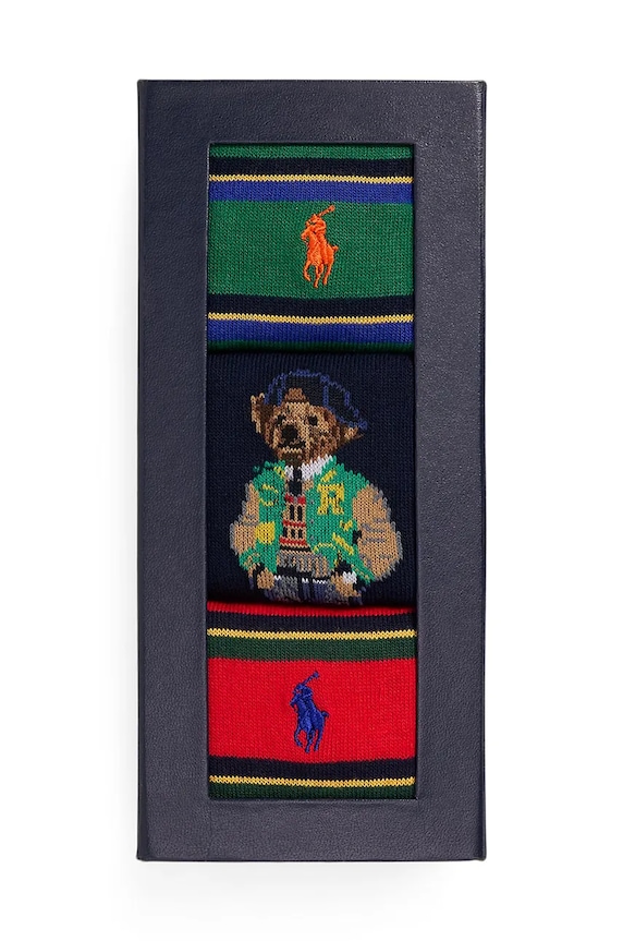 Polo Ralph Lauren socks 3-pack 449958860 gray AW24