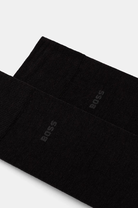 Μάλλινες κάλτσες BOSS 2-pack Bashinah 50509431 μαύρο AW24