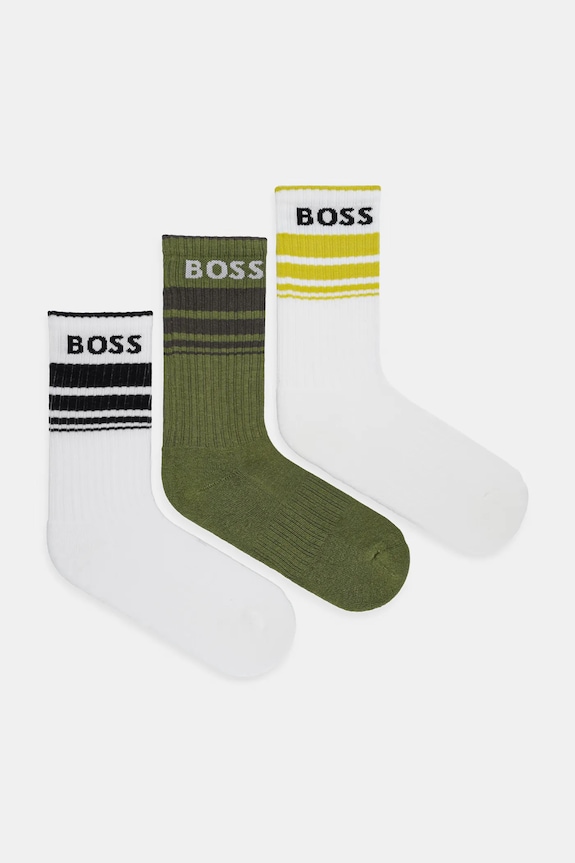 BOSS șosete 3-pack alb 50515143