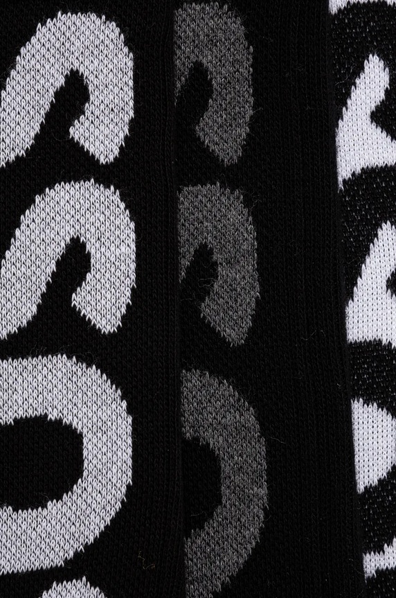 BOSS skarpety męskie 3P QS Rib Logo CC 3-pack 50524259 czarny SS26