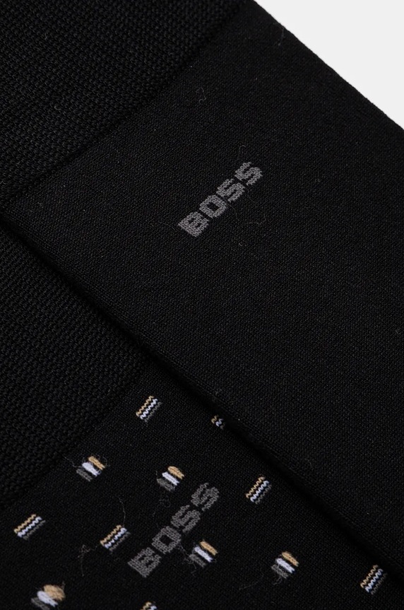 Ponožky BOSS 2-pak 2P RS Mini iconic MC 50524282 čierna SS26