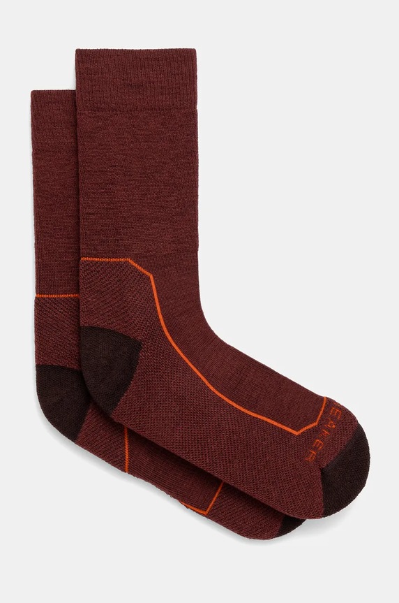 Nogavice Icebreaker Hike+ Medium bordo IB10510108B1