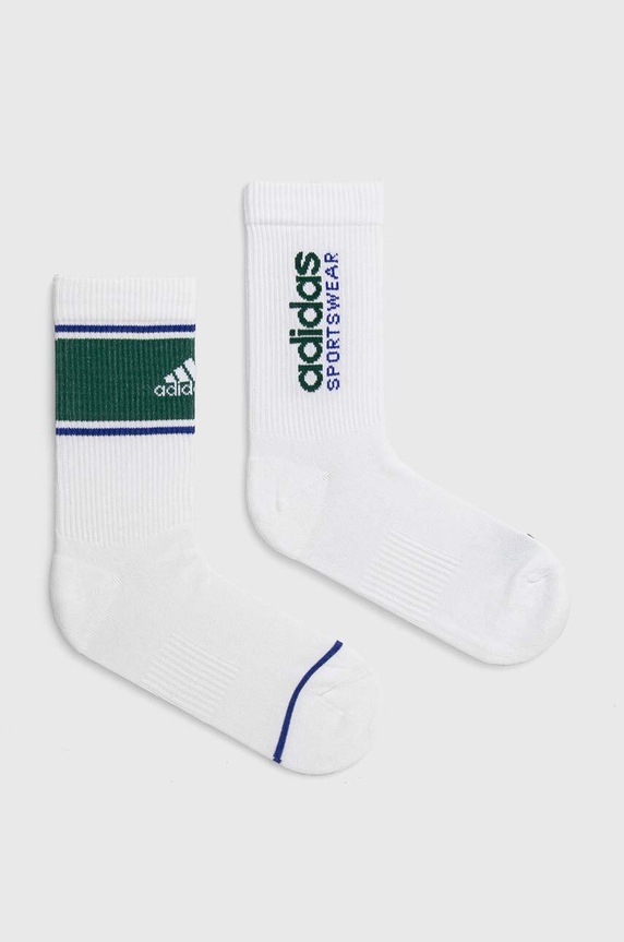 adidas skarpetki 2-pack skarpetki długie biały IY7820