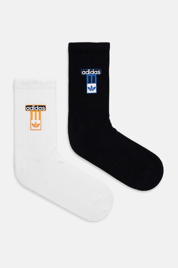 Ponožky adidas Originals 2-pak dlhé ponožky biela IW8521