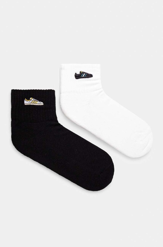 Κάλτσες adidas Originals 2-pack ψηλές κάλτσες λευκό IX6810