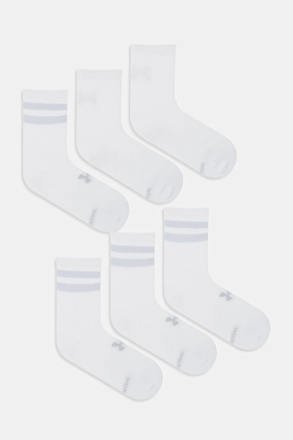 Κάλτσες Under Armour 6-pack ψηλές κάλτσες λευκό 1387058