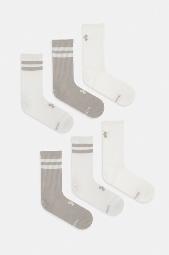 Κάλτσες Under Armour 6-pack ψηλές κάλτσες μπεζ 1387058