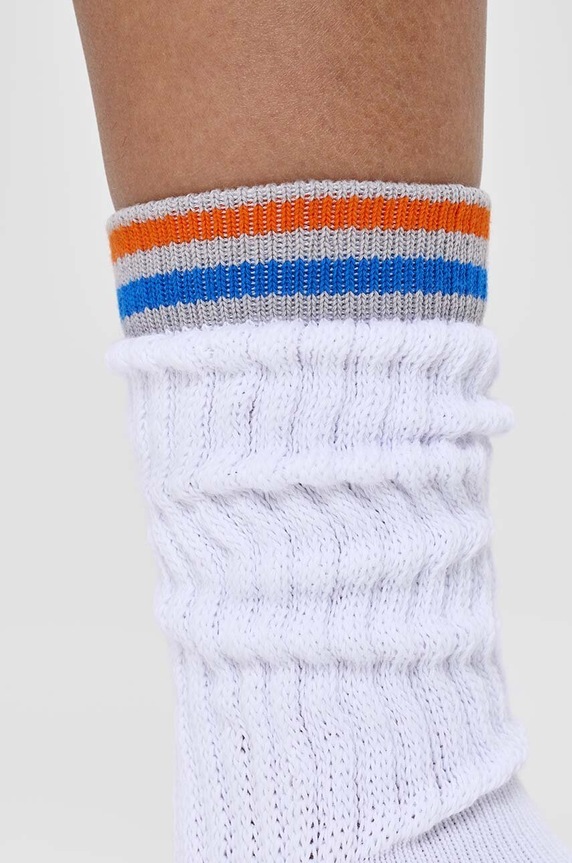 Čarape Happy Socks Sneaker Slouch Sock P001610 bijela AW24