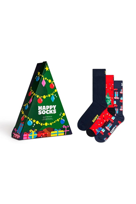 Happy Socks zokni GIFTBOX 3 pár hosszúszárú zokni többszínű P001739