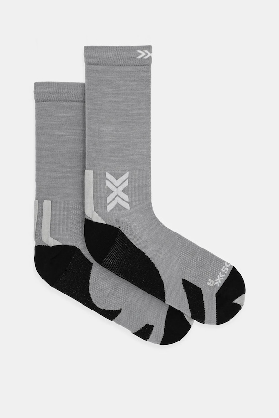 Ponožky X-Socks Run Discover Merino Crew beh sivá XS.RQDMW24U