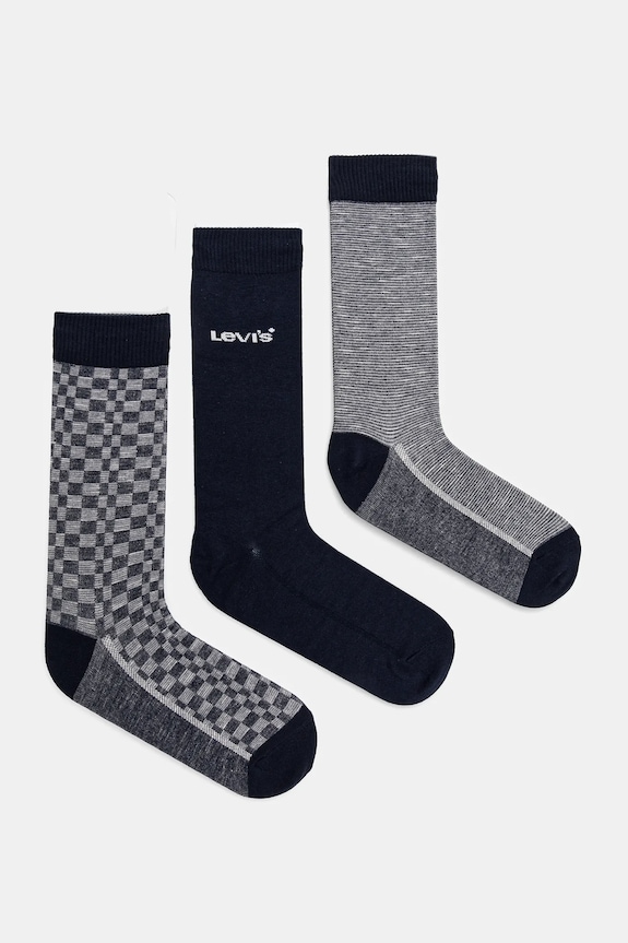 Levi's skarpetki 4-pack wzorzyste granatowy 37157.1167