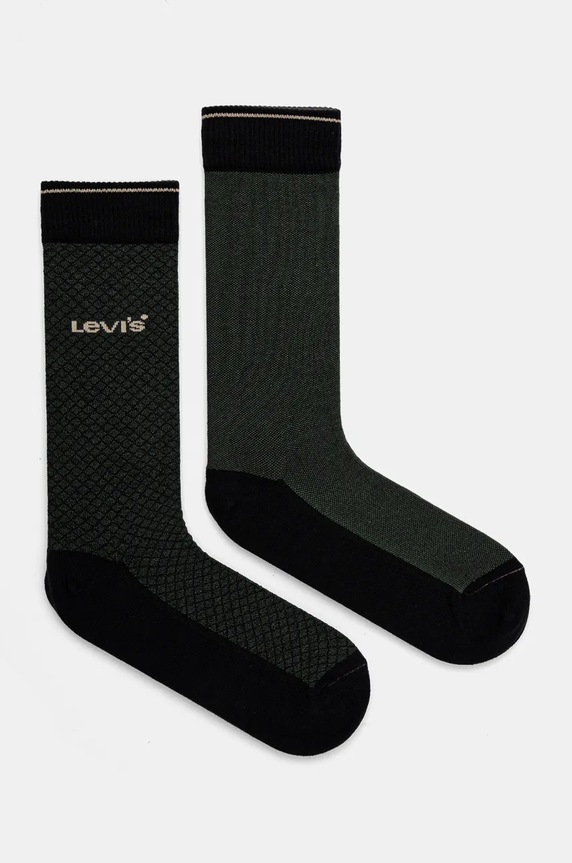 Levi's skarpetki 2-pack skarpetki długie zielony 37157.1131