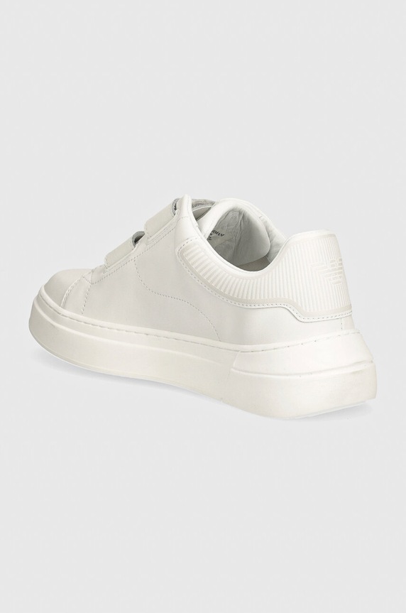 Chlapec Detské kožené tenisky Emporio Armani XYX035.XCC76 biela