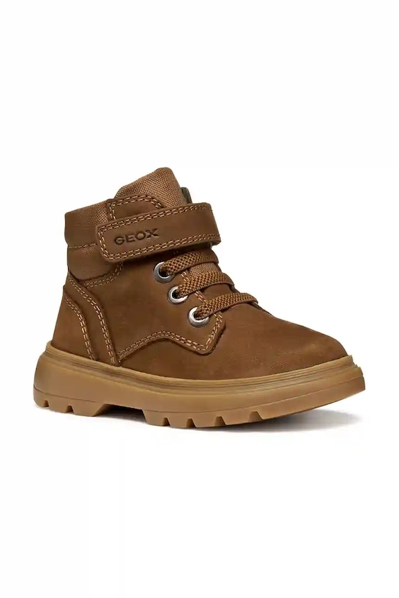 Детские зимние сапоги Geox KIDDARTAH кожа коричневый B4662B.032FU.20.23