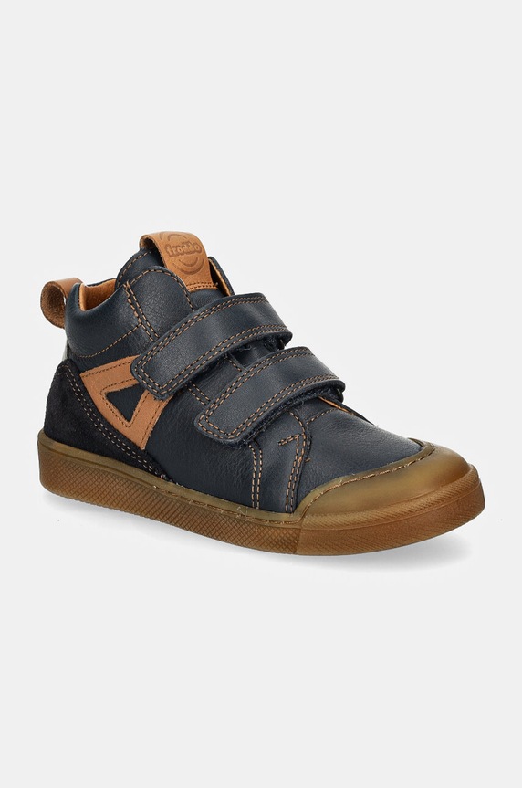 Froddo półbuty skórzane dziecięce ROSARIO HIGH-TOP skóra zamszowa niebieski G2110134.25.30