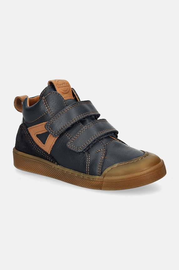 Froddo półbuty skórzane dziecięce ROSARIO HIGH-TOP skóra zamszowa niebieski G2110134.25.30