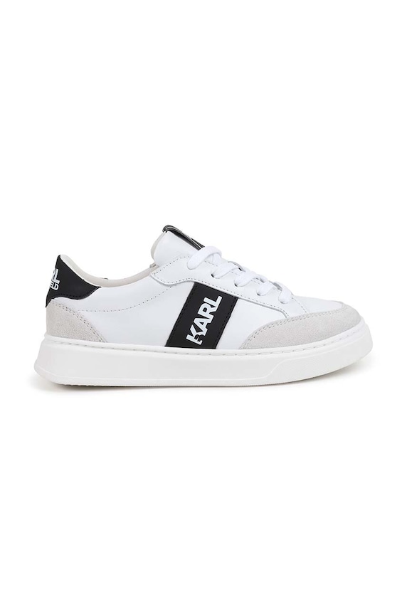 Karl Lagerfeld sneakersy skórzane dziecięce Z30314.36.39 biały AW24