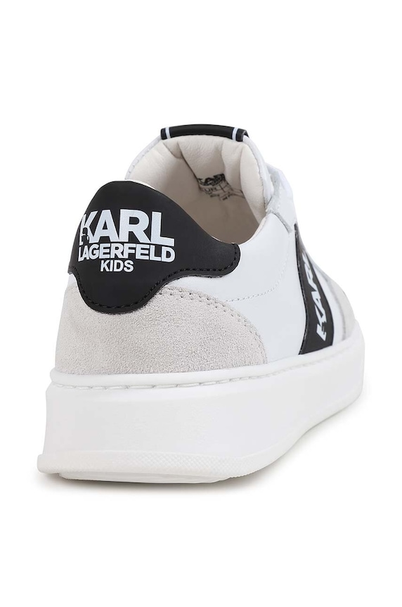 Chłopiec Karl Lagerfeld sneakersy skórzane dziecięce Z30314.36.39 biały