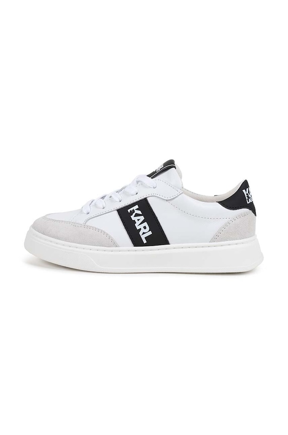 Karl Lagerfeld sneakersy skórzane dziecięce biały Z30314.36.39