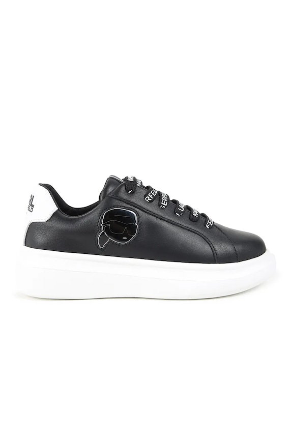 Παιδικά δερμάτινα sneakers Karl Lagerfeld Z30315.28.35 μαύρο AW24