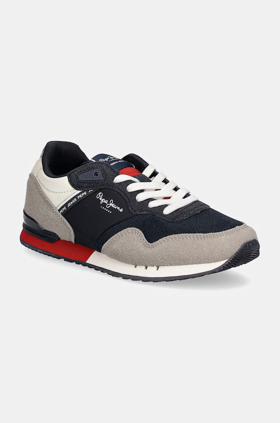 Παιδικά sneakers Pepe Jeans LONDON PARK συνθετικό σκούρο μπλε PBS40006