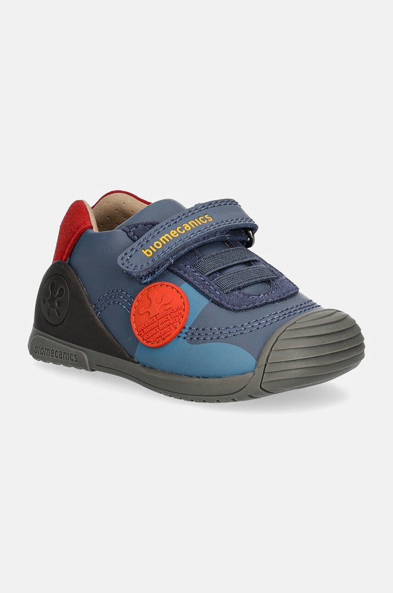 Biomecanics sneakersy skórzane dziecięce niska niebieski 241123