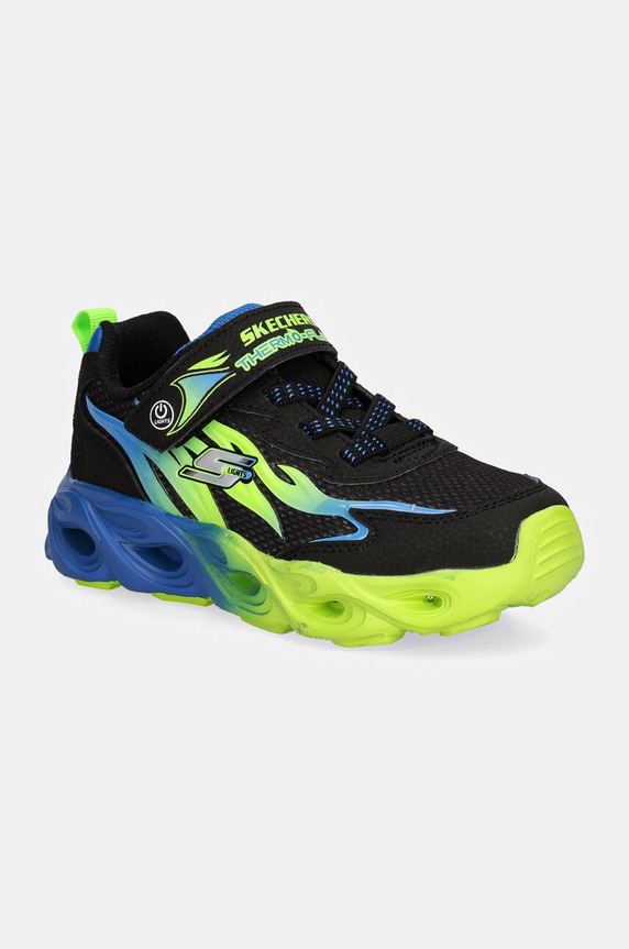 Dětské sneakers boty Skechers THERMO-FLASH imitace kůže černá 400103L
