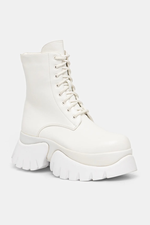 Čizme Koi Footwear na patentni zatvarač bijela RANCOR