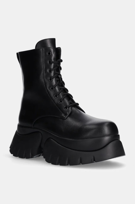 Čizme Koi Footwear na patentni zatvarač crna RANCOR