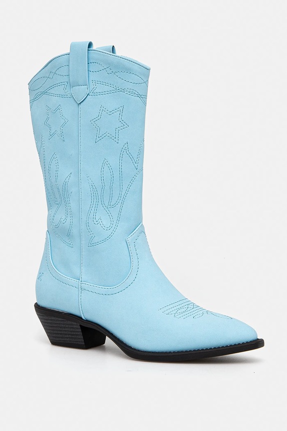 Kaubojske cipele Koi Footwear Slingstar Cowboy Boots na patentni zatvarač plava WT05