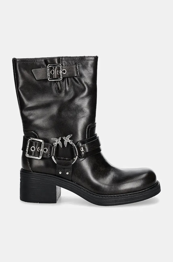 Kožne gležnjače Pinko Alys SD0155.P056.Z99 crna AW24